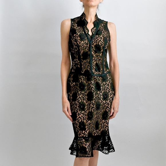 Black Lace Cocktail Dress